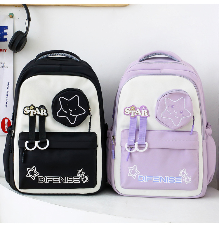 Kids Backpacks Primary And Secondary School Students Fashionable And Trendy, Insulated Lunch Bag, Large Capacity, Four Piece Set, Casual Backpack_voghion.com