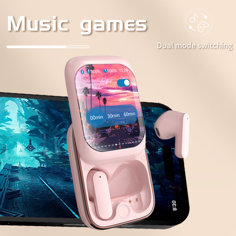 Slide TWS Earphones with Charging Case,Touch large screen noise reduction, long battery life, HIFI sound quality_voghion.com