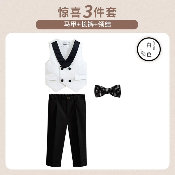 Trousers, set, vest, bow tie