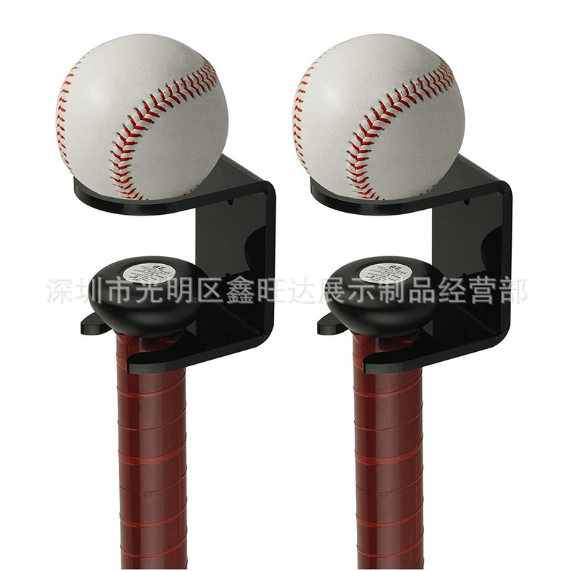 2 pack baseball racket display stand signature softball stick tennis Stick Stand wall mounted baseball bat display stand