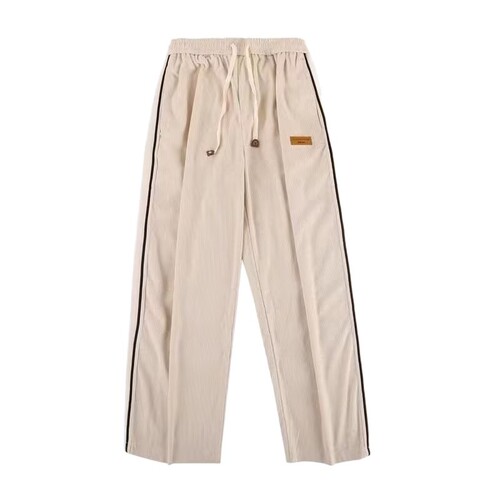 Men's Fall/Winter New Style Loose Casual Striped Straight Leg Trousers, Corduroy Pants with Versatile Style, Available for Dropshipping