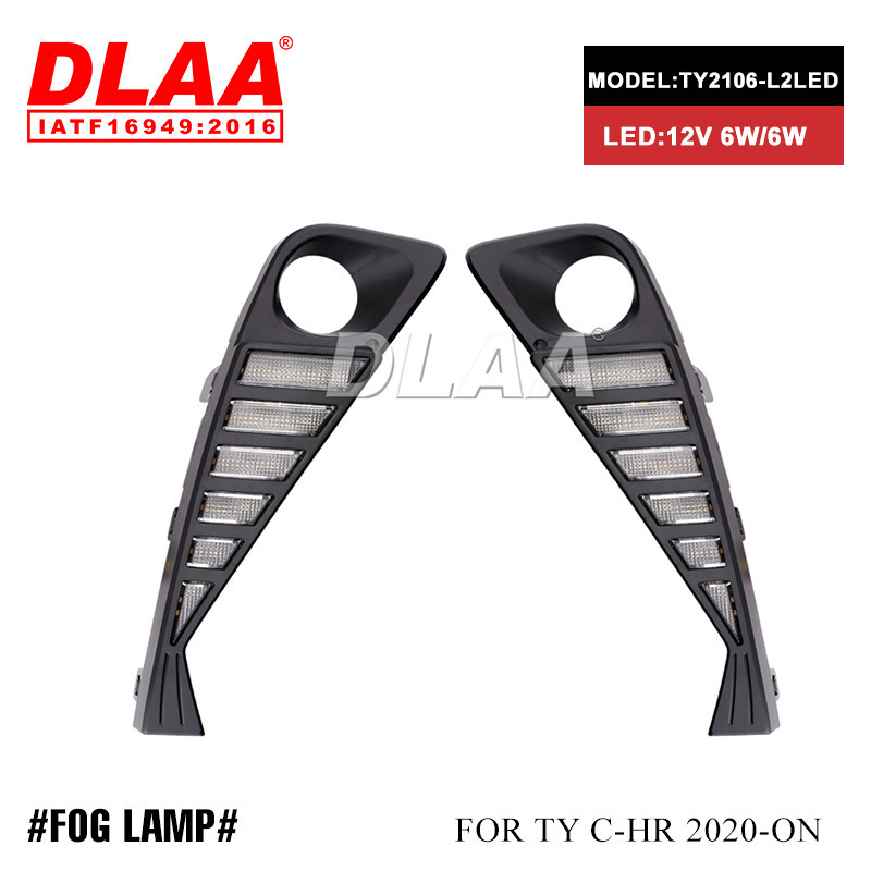 Aplicable a 2020 - Toyota C-HR Daylight DRL Nueva lámpara de niebla LED