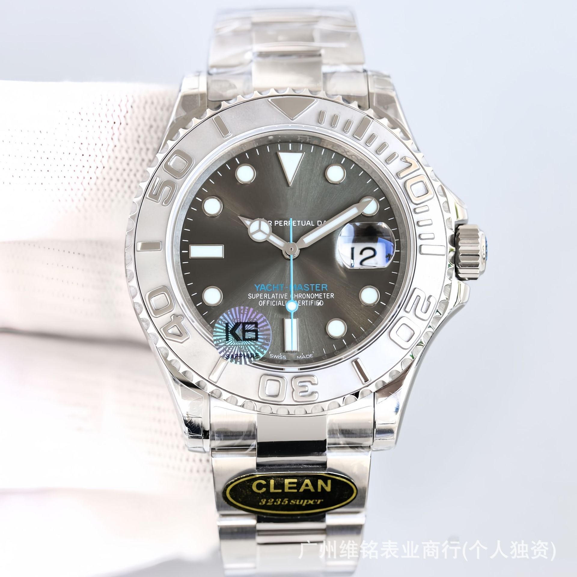 Foreign Trade Yacht Master Watch Fully Automatic Mechanical Steel Band Calendar Waterproof Luminous Men's Danny Road Watch