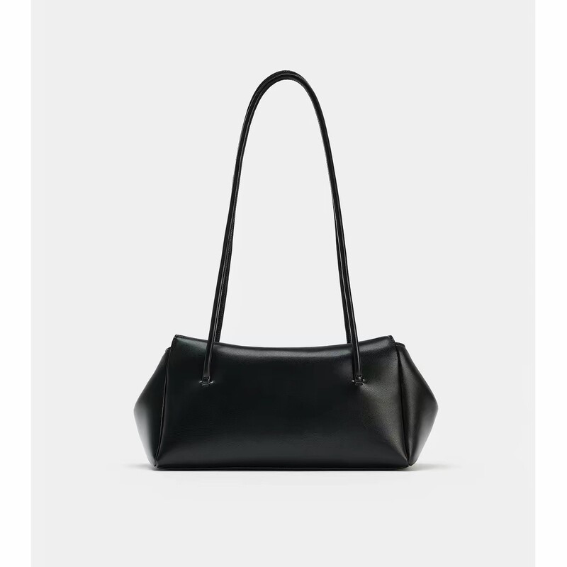 2026 Summer New Women's Bag, Black Zipper Inner Pocket, Extended Version Shoulder Bag, Casual Commuting Handbag