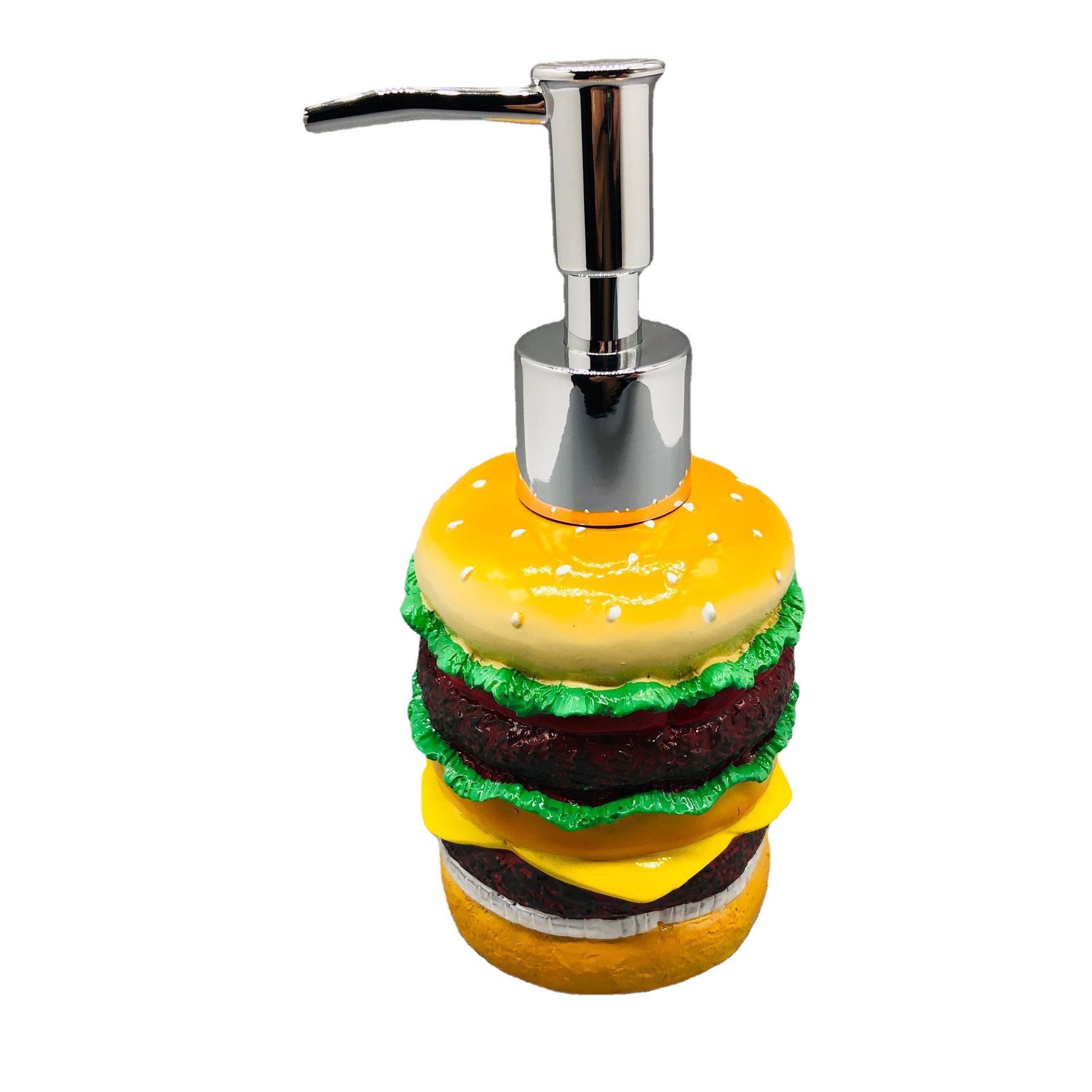 Forma de hamburguesa forma de donut botella de loción de baño de almacenamiento botella de desinfectante de manos botella de almacenamiento de contenedores