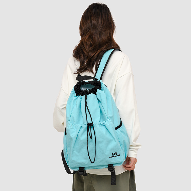 Sports backpack for leisure outside climbing, drawstring
