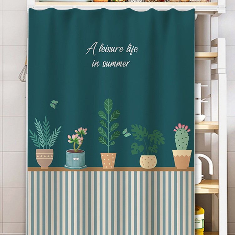 Shelf Cover Curtain, Storage Rack Dustproof Curtain, Cabinet Wardrobe Door Curtain, No-Drill Sliding Rail Curtain, Concealing Curtain with Magic Tape