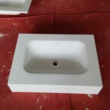 定 制多款式简约卫生间洗手盆可丽耐一体盆平板盆耐脏耐用洗漱台