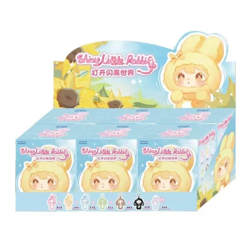 AYORTOYS 兔闪闪ShyShy 闪亮世界系列搪胶可爱盲盒潮玩毛绒挂件饰