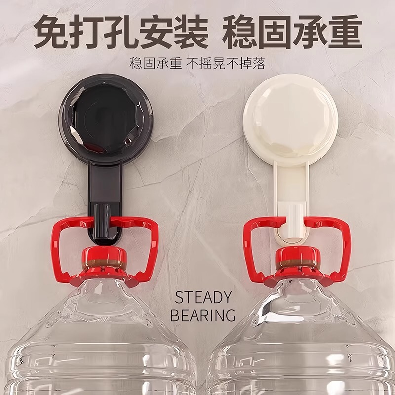 浴室回転吸盤フック、パンチングなし、強力な耐荷重真空シームレスキッチンドア後壁浴室粘着フック|undefined