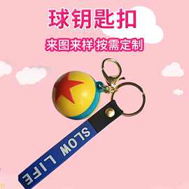 立体公仔挂件钥匙扣盲盒卡通创意球形小礼品PVC玩偶创意钥匙扣