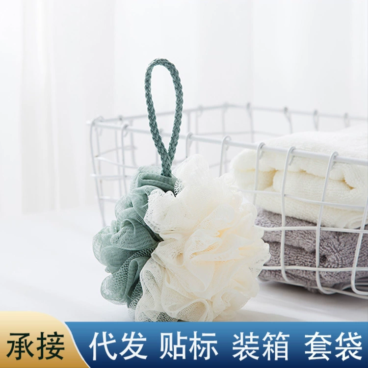 Двухцветный большой цветок для ванны мяч для ванны протереть спину вспенивание Чистка Ванна Цветок банное полотенце банные принадлежности