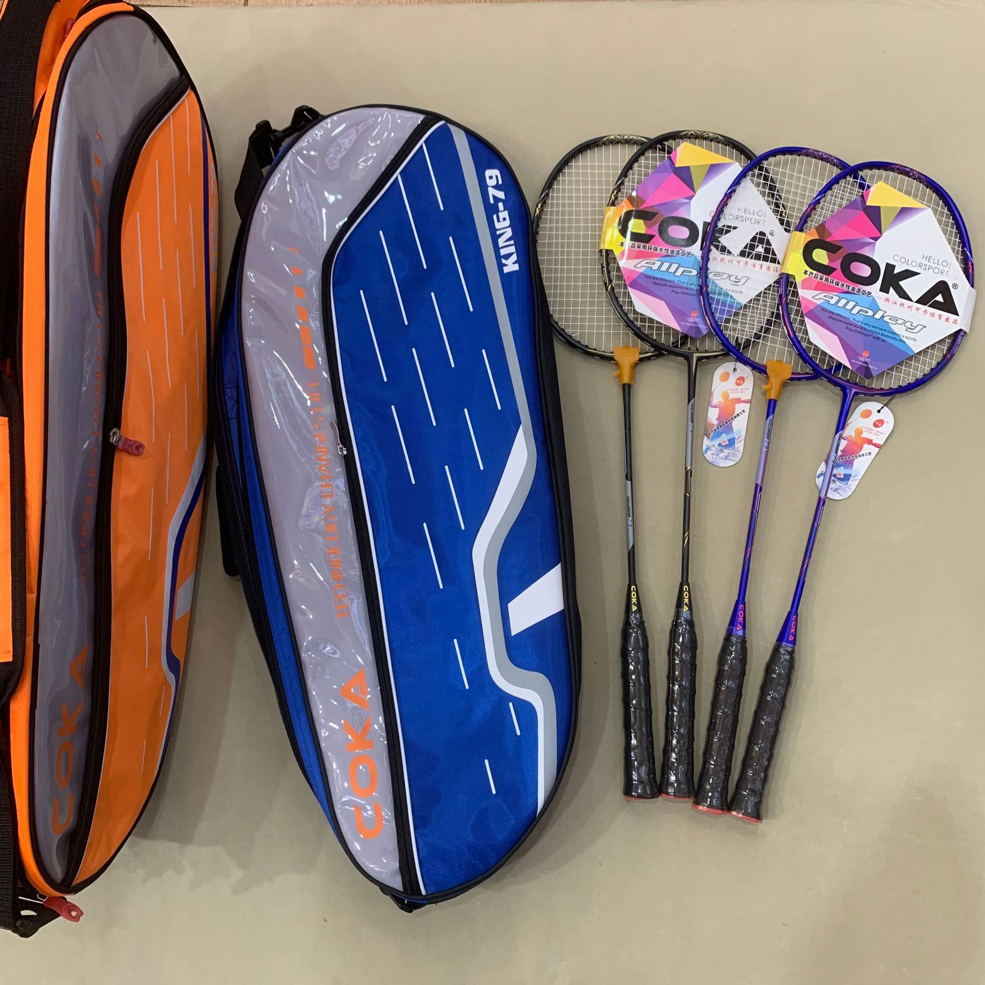 Keka carbon badminton racket adult student professional training double racket ultra-light carbon fiber badminton racket wholesale