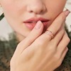 Fashionable adjustable design ring, on index finger