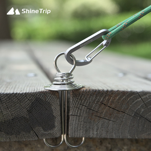 Outdoor aluminum alloy hook multi-function key water metal buckle backpack No. 4 D-type carabiner multi-purpose quick hook flat