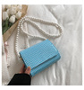 Fashionable trend shoulder bag, face blush, one-shoulder bag, chain, bag strap, Korean style, crocodile print, internet celebrity