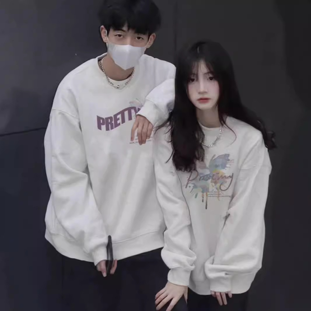 특별한 틈새 연인 의류 2024 새로운 가을 하이 엔드 느낌은 봄과 가을 겨울 코트 옷과 같지 않습니다.