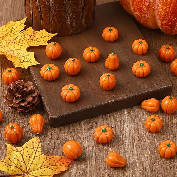 Cross-Border Halloween Solid Color Five Pumpkin Micro-Landscape Gardening DIY Jewelry Accessories Decorative Resin Accessories