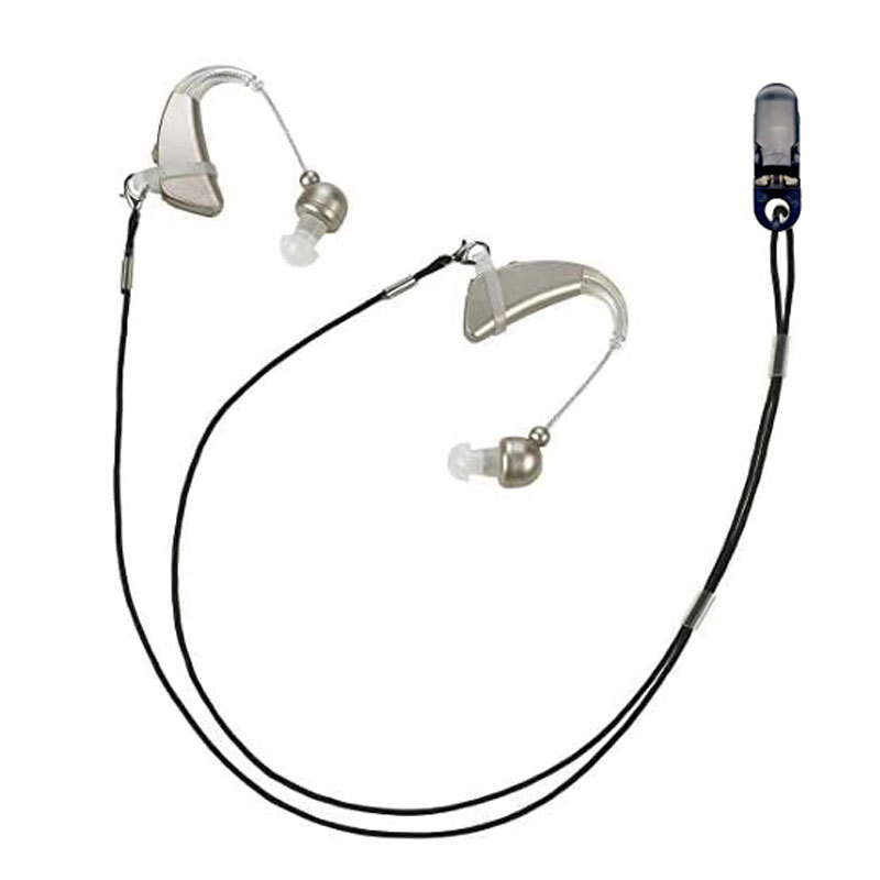 Audífono Cadena de cordón anti-perdida clip fijo Invisible Niños ancianos sordos oído espalda anti-caída accesorios solo oído binaural
