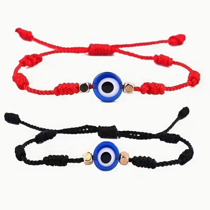 European and American Cross-Border Popular Bracelet for Women, Evil Eye, Blue Eye, Red String Woven Adjustable Bracelet European and American Cross-Border Popular Bracelet for Women, Evil Eye, Blue Eye, Red String Woven Adjustable Bracelet