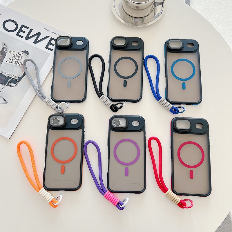 Two-Color Xuncai Upgraded Version Lens Cover Bracket Model Suitable for Apple 17 Promax Mobile Phone Case 14Pro Transparent Magnetic Two-Color Xuncai Upgraded Version Lens Cover Bracket Model Suitable for Apple 17 Promax Mobile Phone Case 14Pro Transparent Magnetic