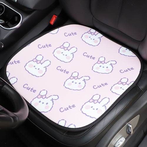Car Seat Cushion Cute Bunny Car Seat Cushion for All Seasons Breathable Anti-Slip Car Single-piece Seat Cushion Wholesale Women