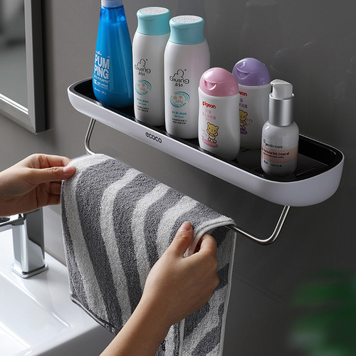 Wall-mounted bathroom storage rack, bathroom storage rack, kitchen storage rack, bathroom organization rack without towel rack