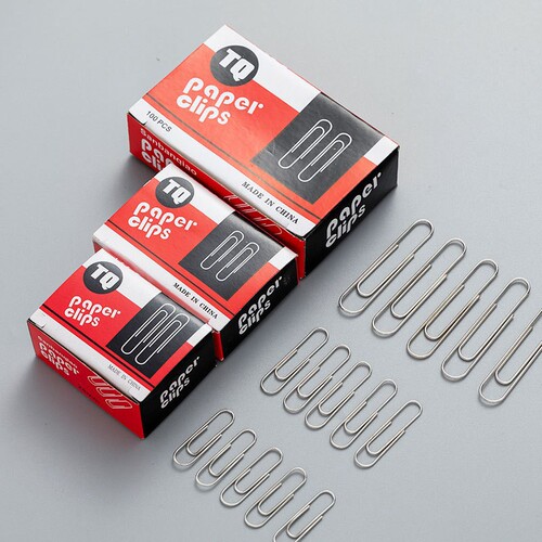 Amazon's best-selling carton paper clips nickel-plated silver bookmarks paper clips office stationery binding pins