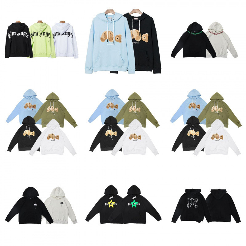 Cross-Border Foreign Trade Pa Angel Letter Embroidery Loose-Fitting Unisex Couple Hooded Sweatshirt Palm Angel Sweatshirt