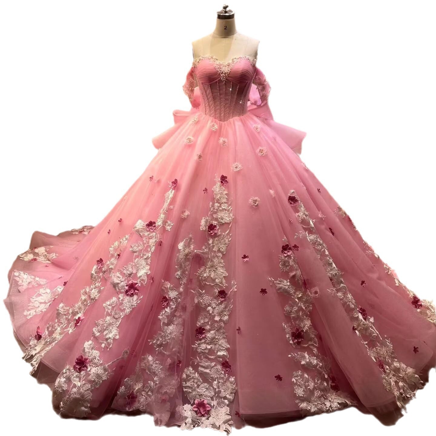 Vestido de noche francés de un solo hombro, nuevo banquete de cumpleaños transfronterizo, vestido de noche, lazo grande, cola larga
