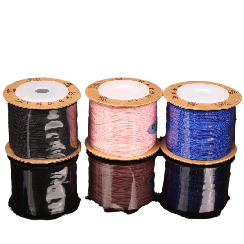 No. 71 hilo de jade sin bala hilo de cuentas hilo de trenzado línea de pulsera de cuerda roja línea de collar línea de joyería línea de perlas de Buda hilo de perlas sueltas