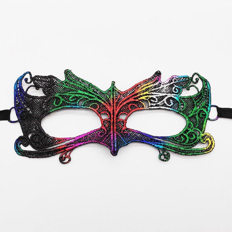 Máscaras de encaje transfronterizas, máscaras de encaje de fiestas de Halloween, máscaras de ojos especiales para carnaval de Halloween