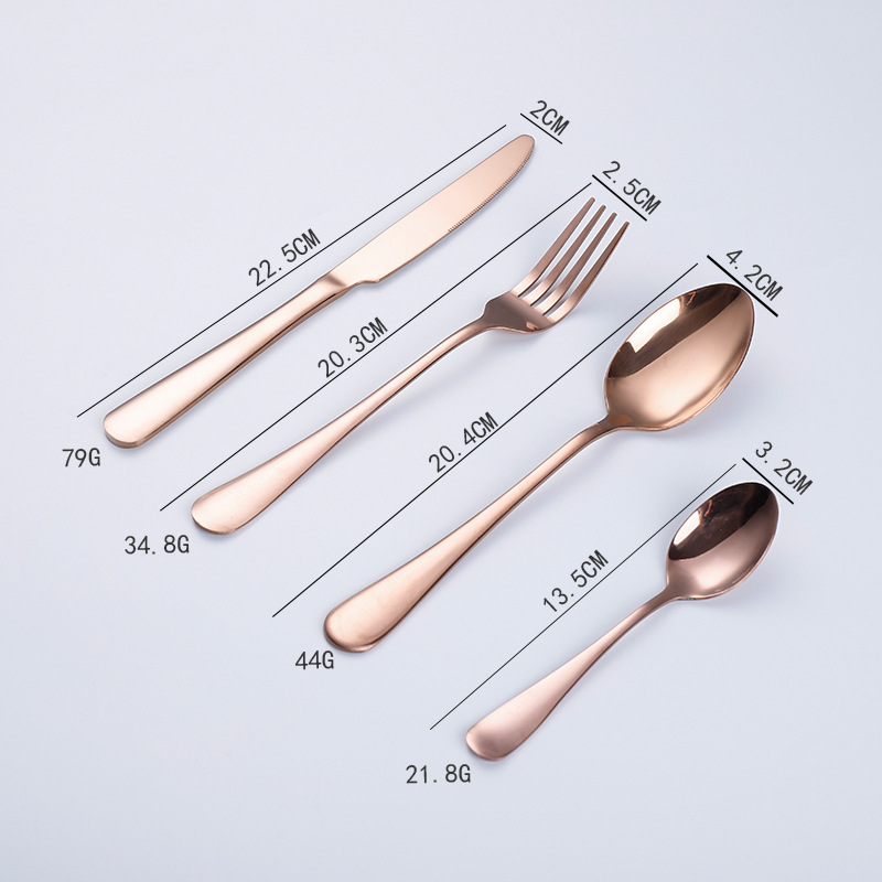 로즈 골드 4 종 세트