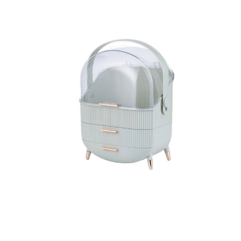 Productos para el cuidado de la piel Estante doméstico portátil de gran capacidad Acabado Máscara Caja de almacenamiento de cosméticos Lápiz labial de escritorio Coche