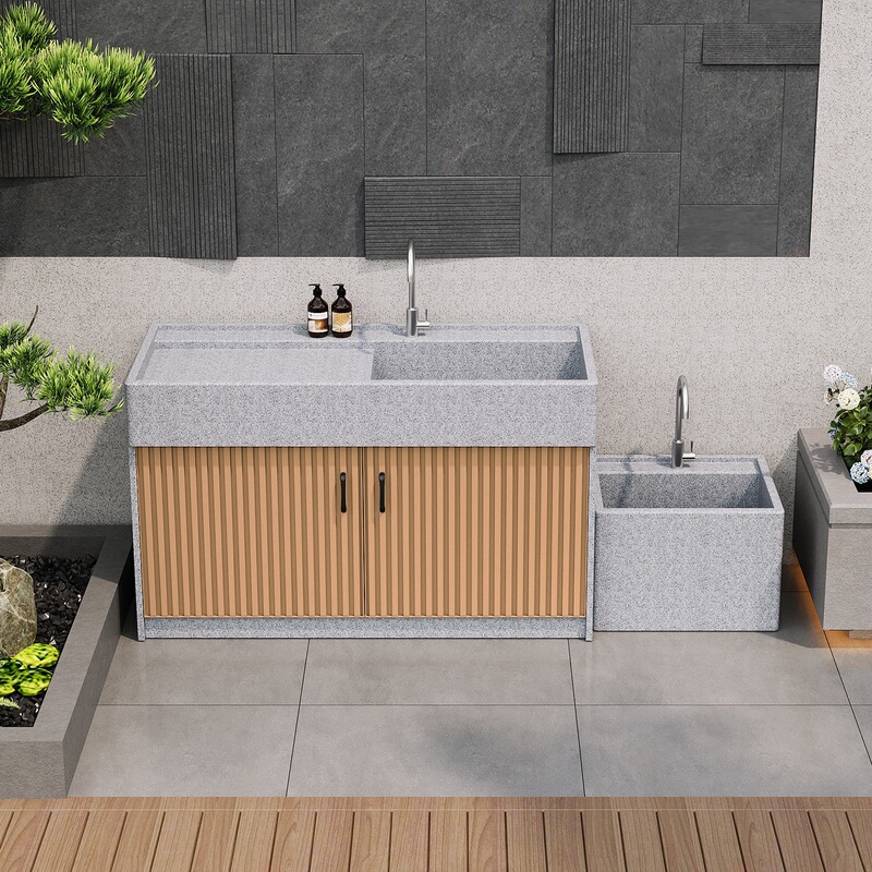 Outdoor stone washbasin, courtyard sink, granite stone outdoor pool, balcony integrated laundry sink Outdoor stone washbasin, courtyard sink, granite stone outdoor pool, balcony integrated laundry sink