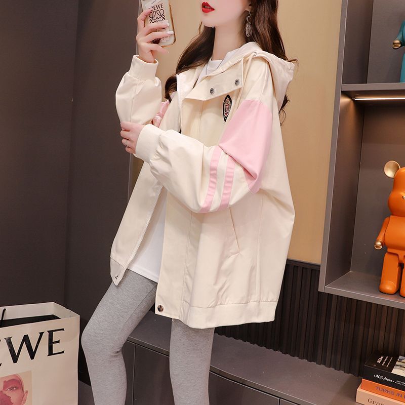 Special Official Original Fabric Interior Loose Mid-length 2024 Spring Start Coat Women's Jacket Windbreaker