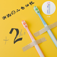 可诺新款软毛牙刷双支装成人牙刷家用万根毛情侣牙刷厂家批发
