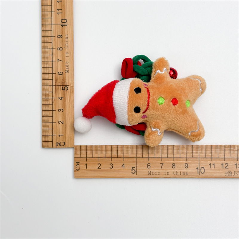 20g Weight Hair Tie Hair Accessories Type 1 Piece Quantity Holiday, Festival Occasion Flannel Material Christmas Festival Christmas Tree, Santa Claus, Elk Pattern Women's Gender Cute Style Christmas Cute Women's Christmas Tree Santa Claus Elk Flannel Hair Tie 5
