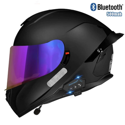 Motosiklet kaskı (dəbilqə) – car helmet - asian-black-color-mirror-bluetooth-m