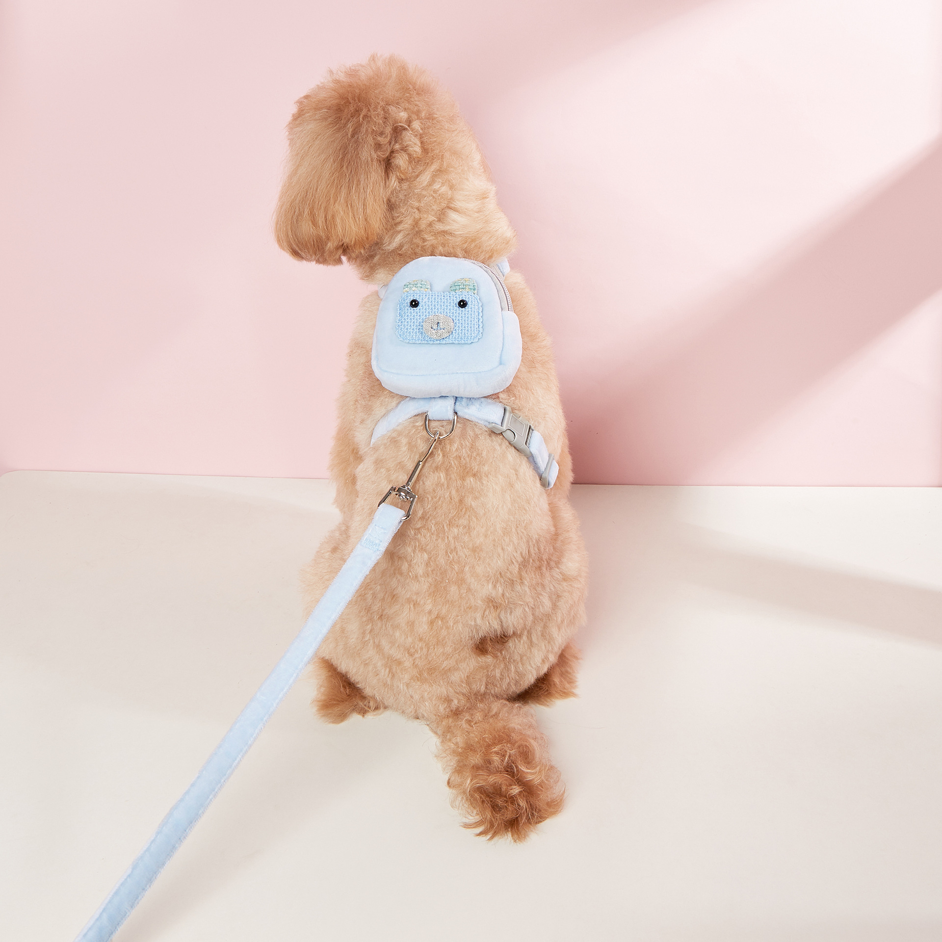 Mochila de dibujos animados chaleco estilo cachorro Correa perro pequeño perro caminando cuerda gato cuerda para caminar gato suministros para mascotas