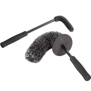 Amazon Hot Sale Wheel Brush Imitation Wool Fiber Rod Brush Car Gap Brush Cleaning Brush Large, Medium and Small Wool Brush