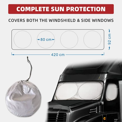 240T silver tape large truck Sun shade
