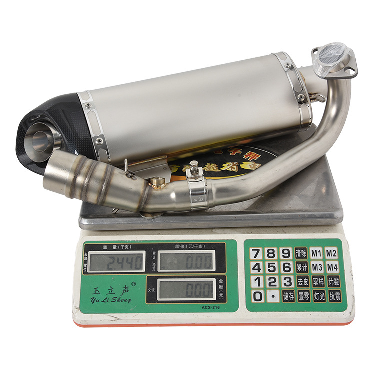 Antorcha de fuego adecuado para la motocicleta scooter XMax 250 300 tubo de escape sección frontal cola sección 17-22 años