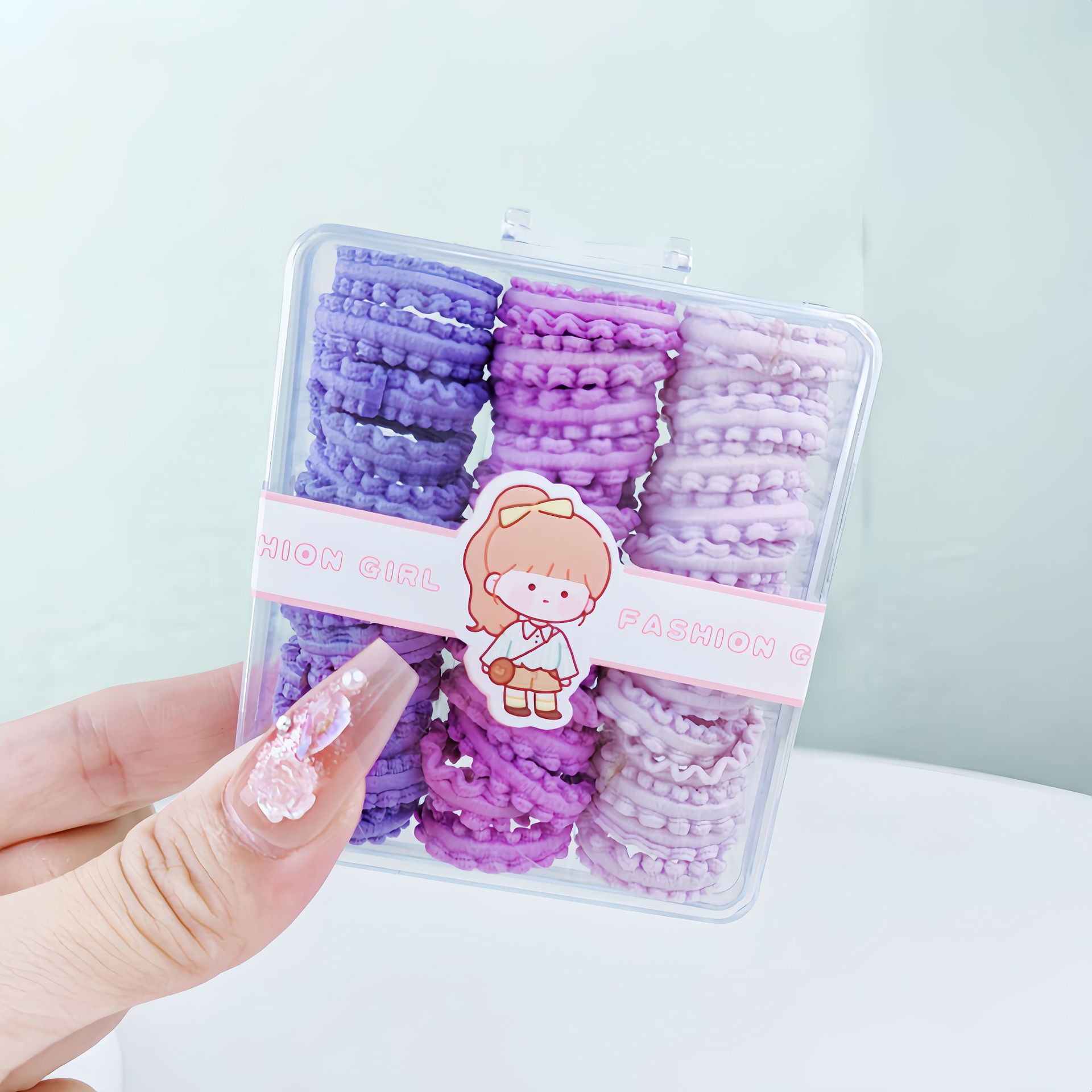 Niños de alta elasticidad no lesionar banda de goma para el cabello coreano para el cabello bebé anillo de cabello princesa adorable joyas para el cabello de niña