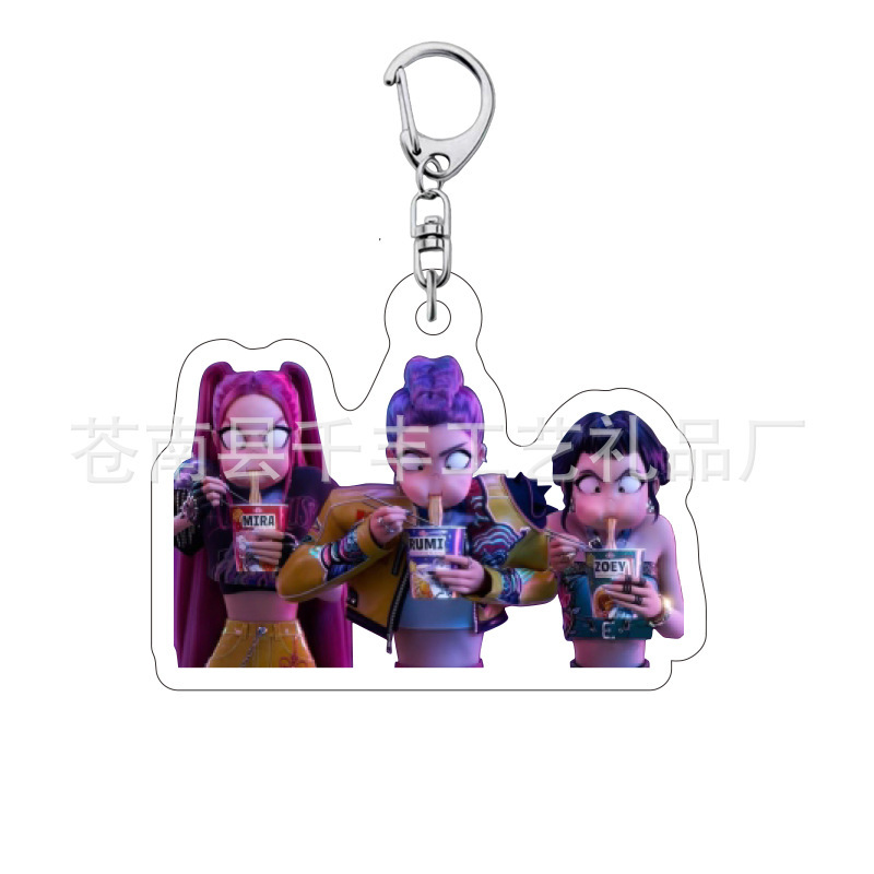 Kpop 韓流ハンティングウィッチグループ周辺キーホルダールミミラゾーイファンダブルサイドサンドイッチアクリルペンダント|undefined