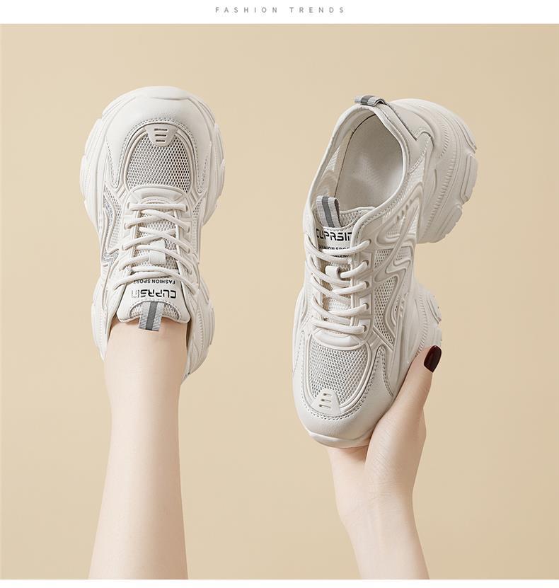 Giày sneaker nữ đế dày trắng mùa hè 2025 đế mềm thoáng khí — JST 1826-2 màu đen, JST 7142m bạc, JST 7009-1 xám xanh, JST 1826- 2m Trắng chi tiết 10