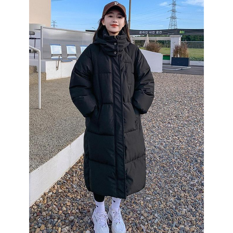 Q 18116 Oversized Down Cotton Coat 韩版宽松过膝棉袄跨境
