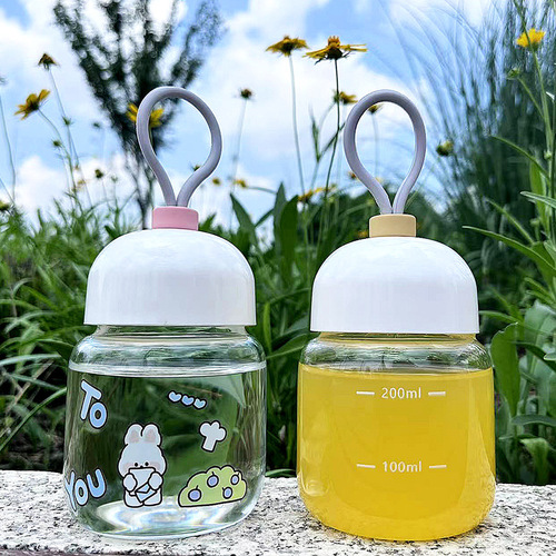 ins style scale milk chubby cup coffee cup soy milk cup mini glass cup women's portable water cup tea milk cup 