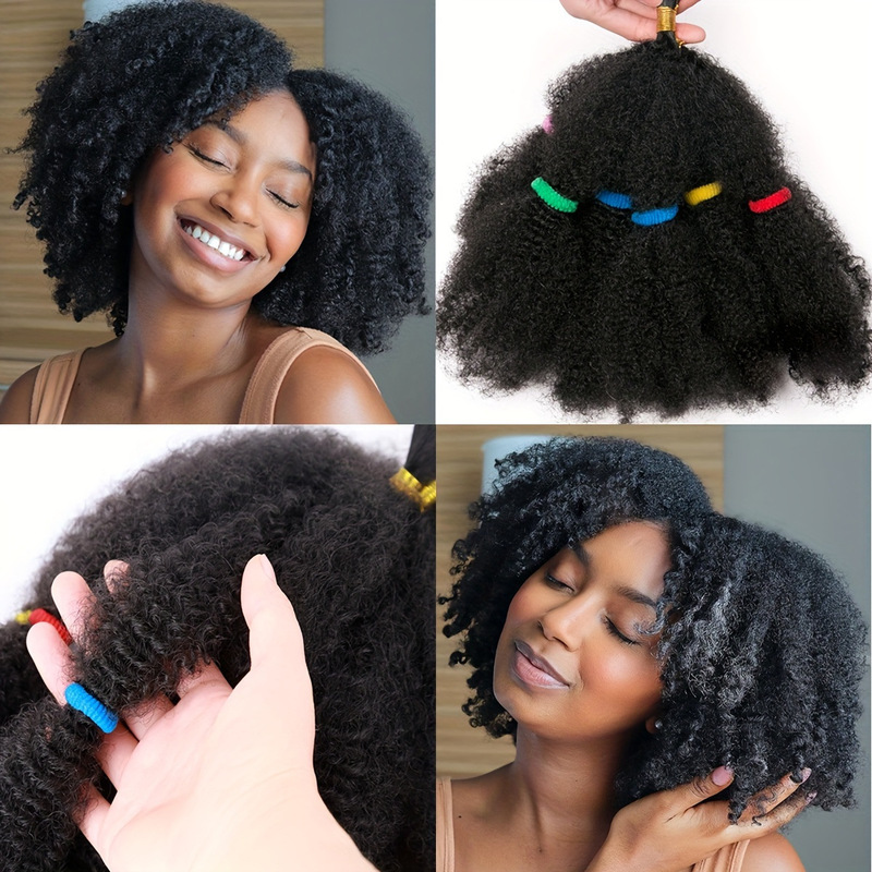 African Crochet Hair Extensions Afro Kinky Marley Braid Colorful Caterpillar Hair Extensions Braids Wig