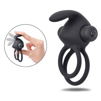 10-Frequency Rechargeable Remote-Control Vibrating Ring, Silicone Couples Ring for Clitoral Stimulation — detail image 5